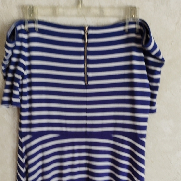 NWOT White House Black Market Striped Navy and White Dress - Picture 5 of 7